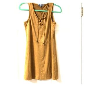 Suede Tank Dress
